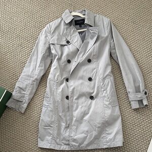 Banana Republic Gray and White Striped Lining